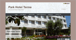 Desktop Screenshot of parkhotelterme.it