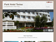 Tablet Screenshot of parkhotelterme.it